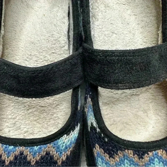 Orthaheel Alta Slippers  Black / Blue / Pink Zigzag Size 5 - Picture 3 of 16